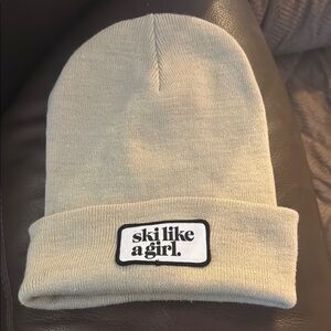 NWOT Ski like a girl beanie